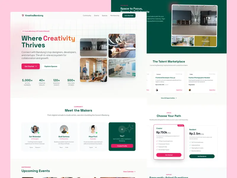 Kreativa — Modern Astro Landing Page Template